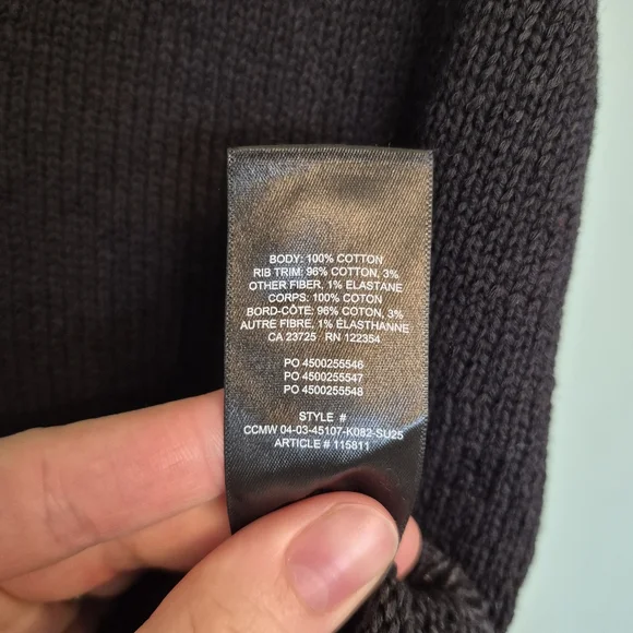 Wilfred Aritzia Women's Minimalist Preppy Black Knit Vest Size XS/S - Picture 5 of 5